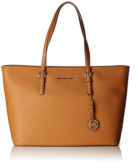 michael kors jet set medium travel tote luggage|michael kors travel tote large.